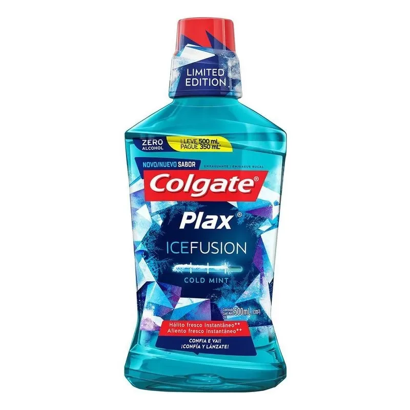 COLGATE PLAX ANTISSEP 500ML ICE FUSION L500P350