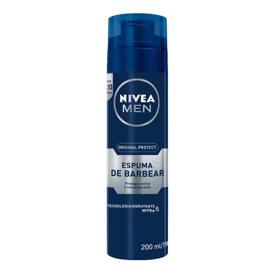NIVEA ESPUMA BARBA 200ML FOR MEN HIDRATANTE