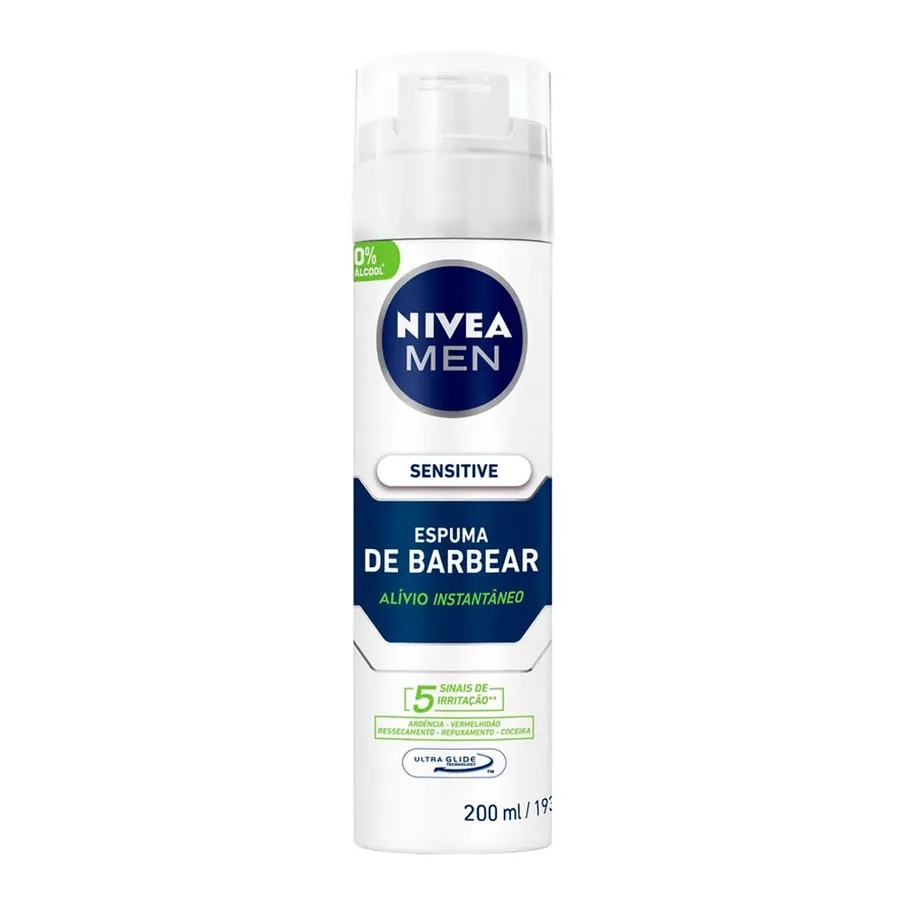 NIVEA ESPUMA BARBA 200ML FOR MEN SENSITIVE