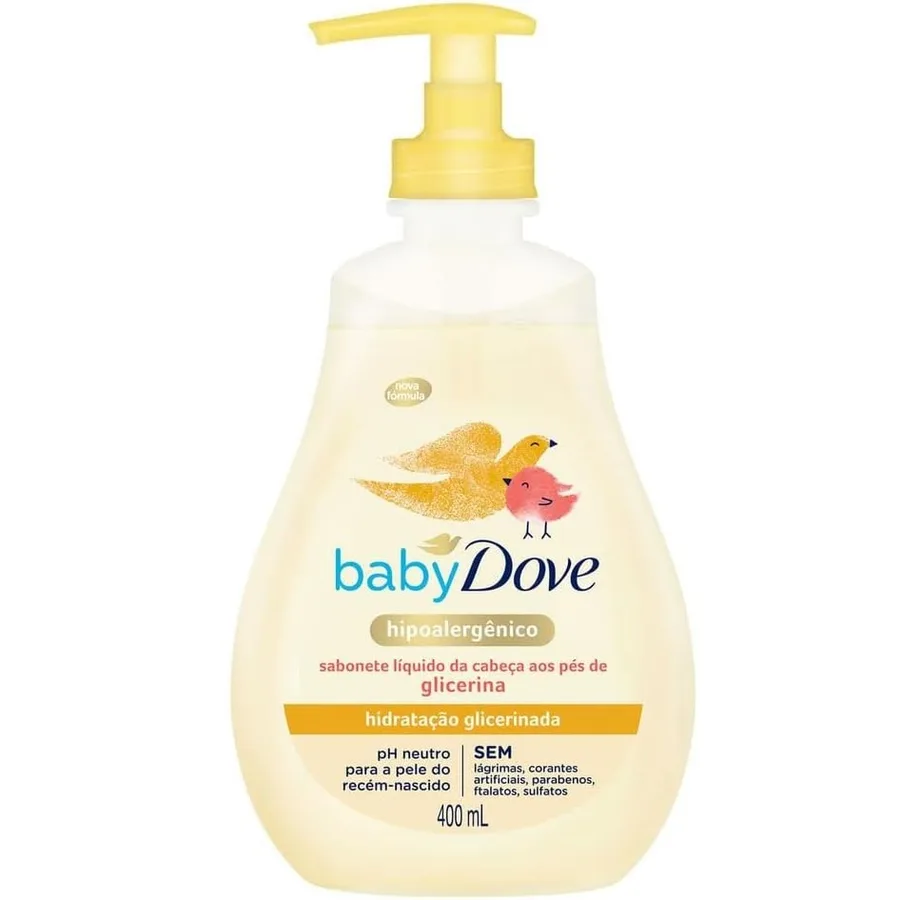 DOVE BABY SABONETE LIQ 400ML HIDRA GLICERINA