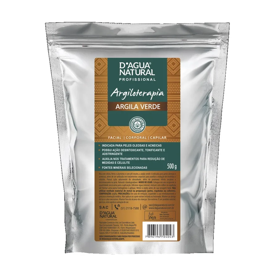DAGUA NATURAL ARGILA 500G VERDE