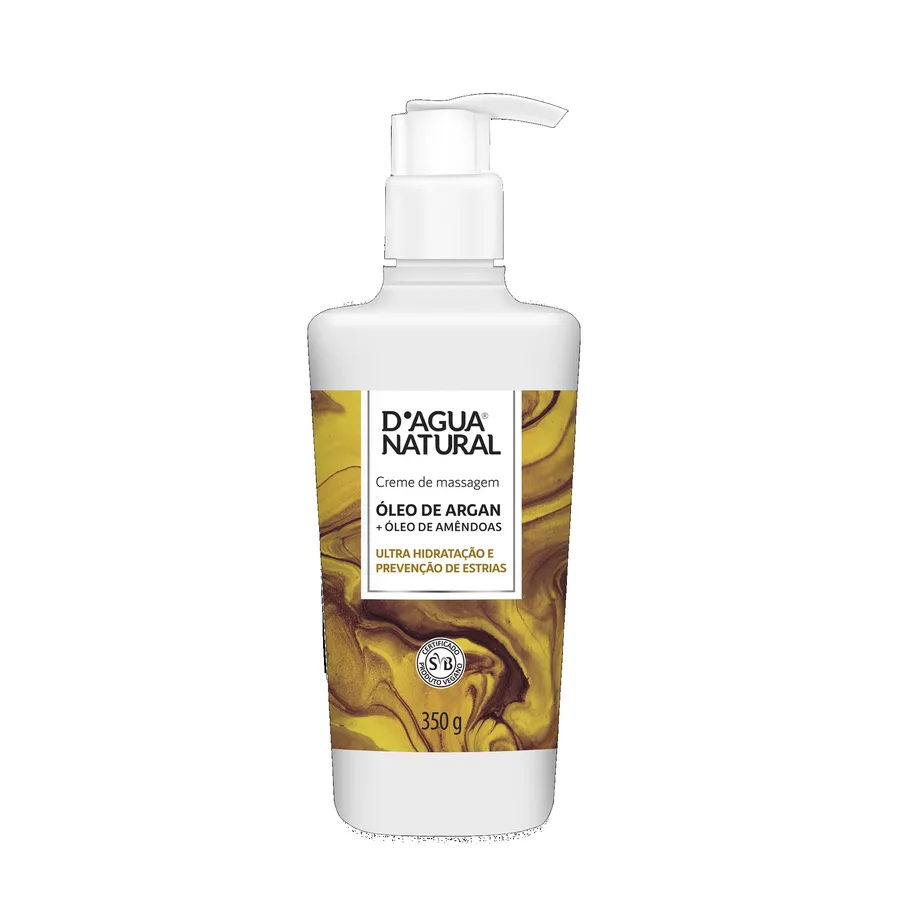 DAGUA NATURAL CR 350G MASSA ARGAN E AMENDOAS
