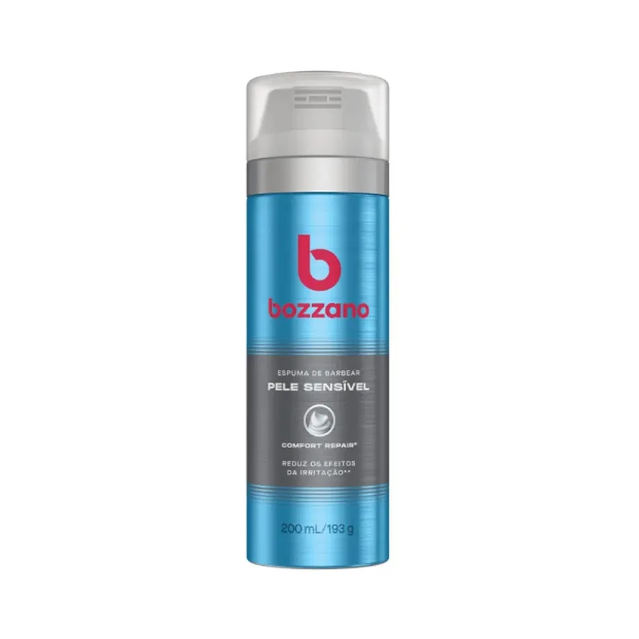 BOZZANO ESPUMA BARBA 200ML PELE SENSIVEL