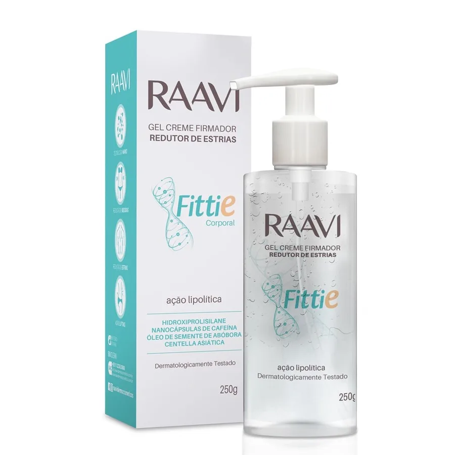 RAAVI GEL 250G CREME FIRMADOR FITTIE REDUTOR MEDID