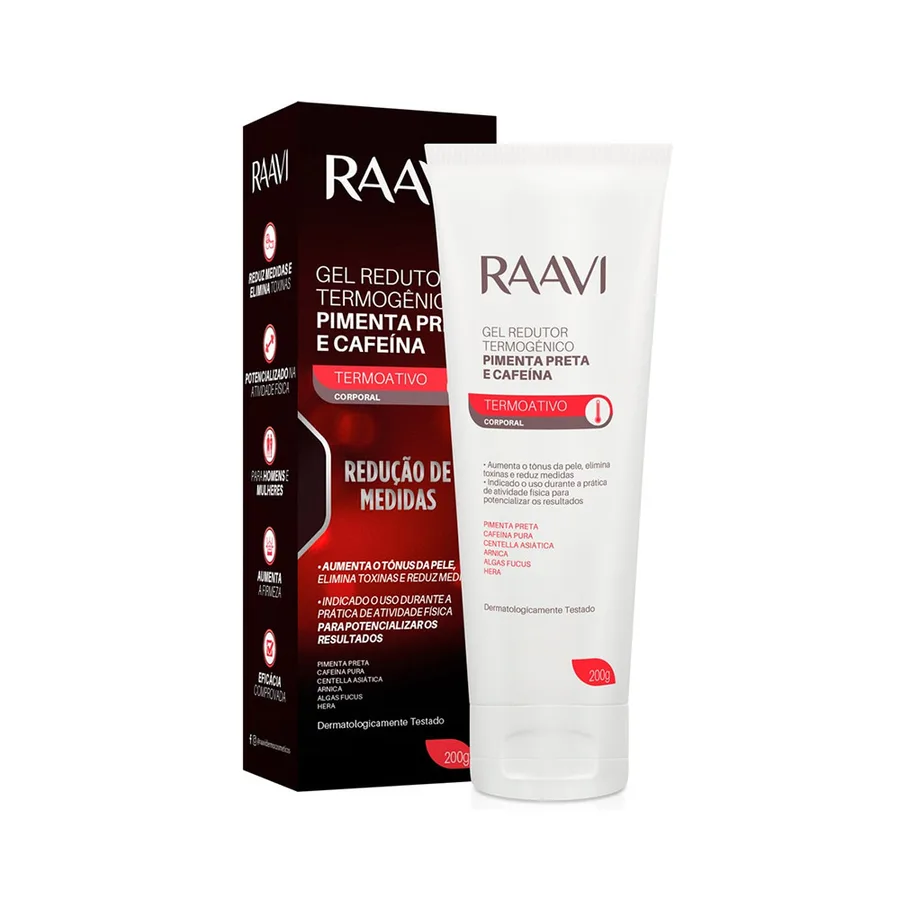 RAAVI GEL 200G REDUTOR CORPORAL TERMOGENICO