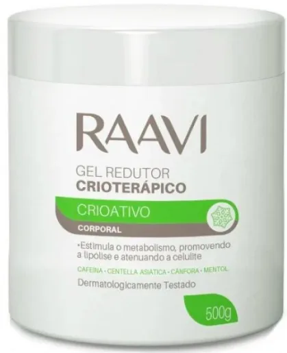RAAVI GEL 500G REDUTOR CORPORAL CRIOTERAPICO