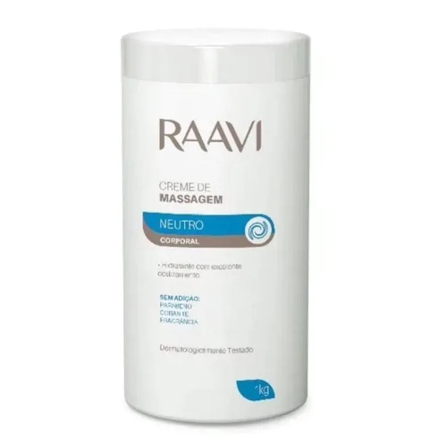 RAAVI CR 1KG MASSAGEM CORPORAL NEUTRO