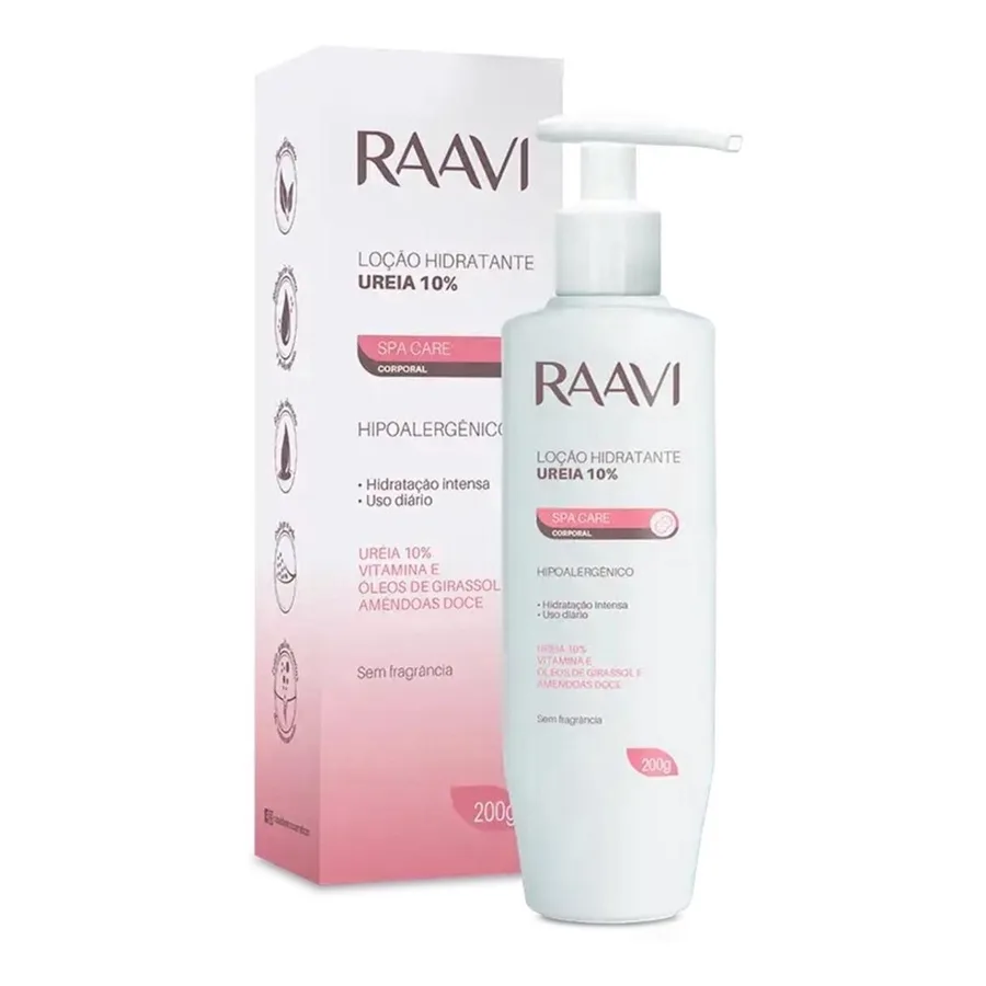 RAAVI LOCAO 200G HIDRATANTE UREIA 10