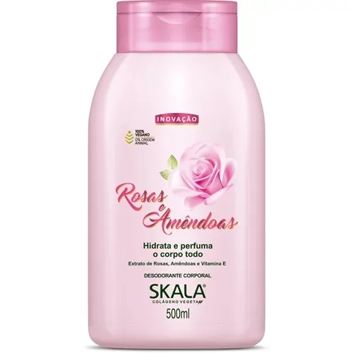 SKALA CR 500ML HIDRA CORPORAL ROSAS E AMENDOAS
