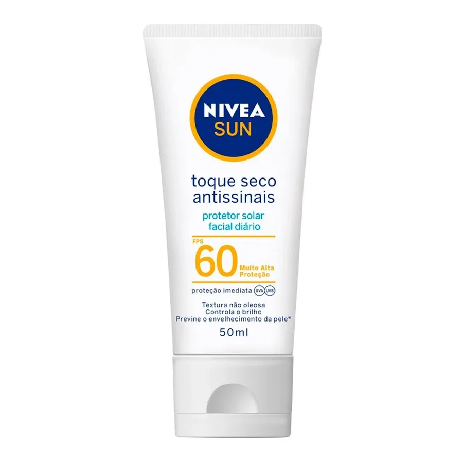 NIVEA PROTETOR SOLAR 050ML F60 SUN FACIAL ANTISSIN