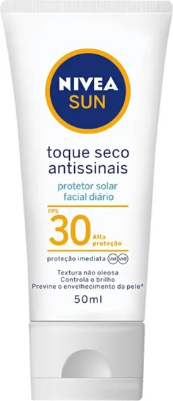 NIVEA SUN PROT SOLAR 50ML FACIAL TOQUE SECO F30