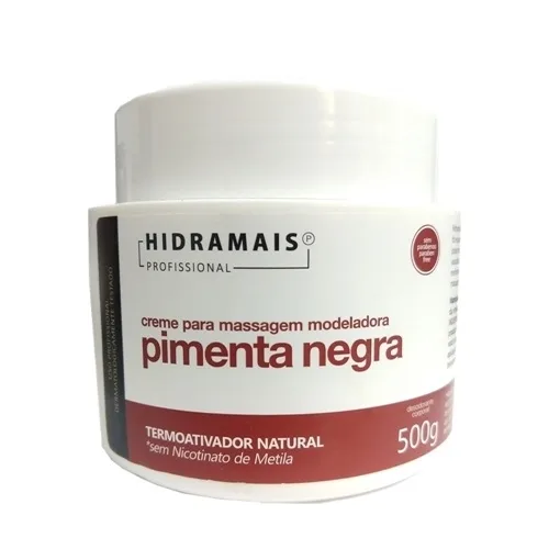 HIDRAMAIS CREME 250G MASSA MODELA PIMENTA NEGRA