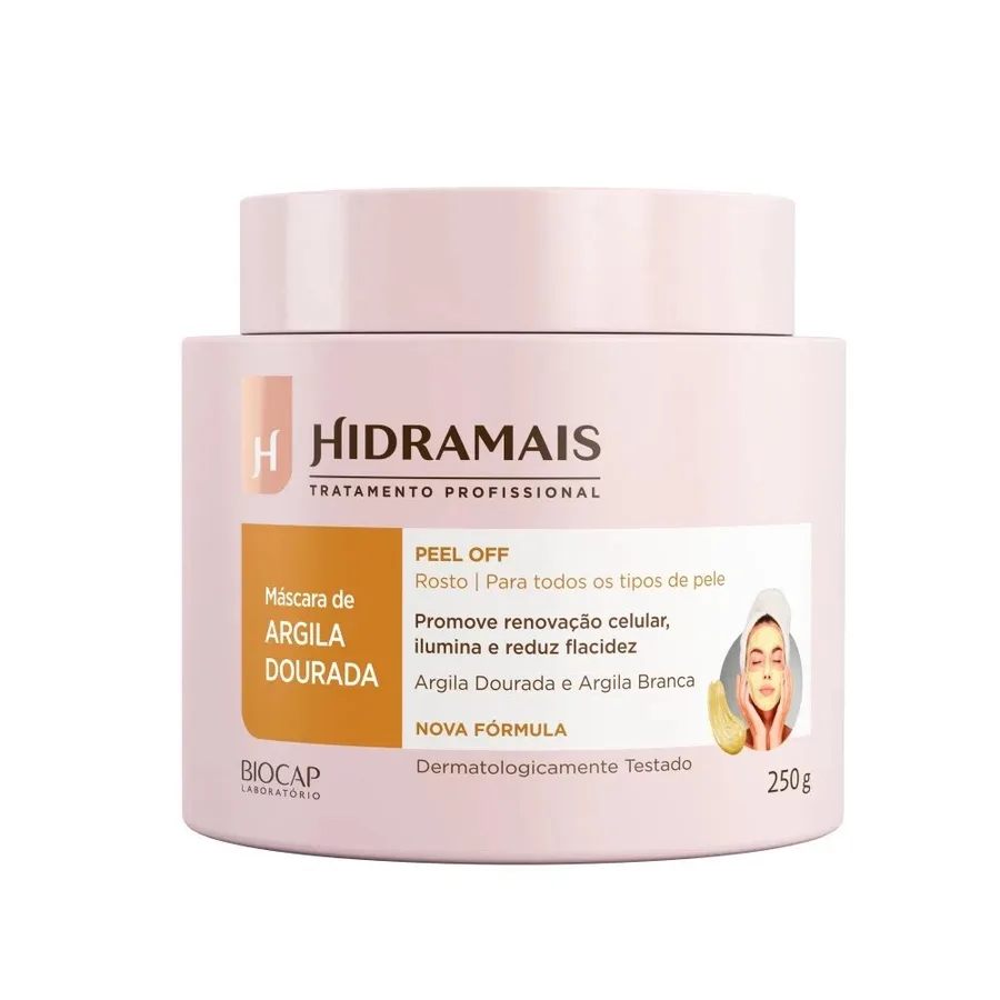 HIDRAMAIS CREME 250G PEEL-OFF ARGILA DOURADA