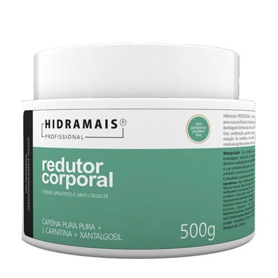 HIDRAMAIS CREME 500G DESO MASSAGEM REDUTOR CAFEINA