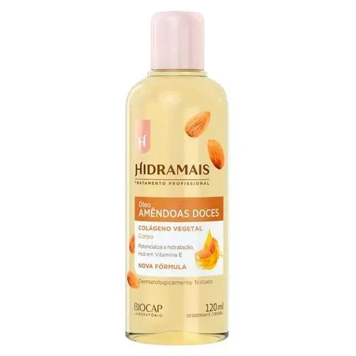 HIDRAMAIS OLEO C.120ML AMENDOAS E COLAGENO