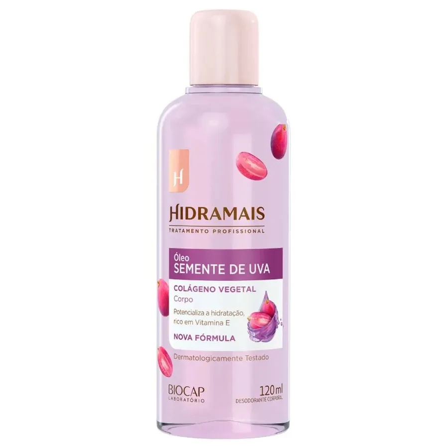 HIDRAMAIS OLEO C.120ML SEMENTE UVA E COLAGENO