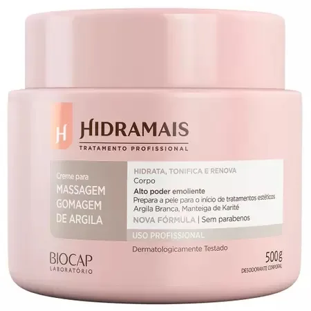 HIDRAMAIS CREME 150G DESO MASSAGEM ARGILA BRANCA