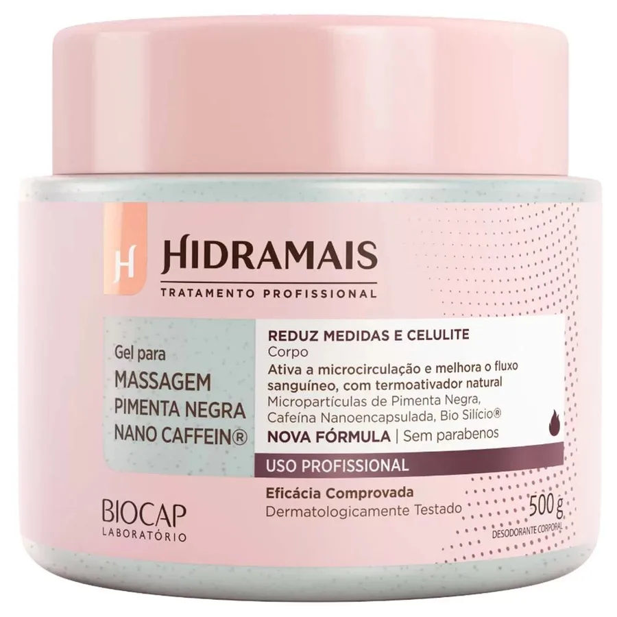 HIDRAMAIS GEL 500G DESO MASS P NEGRA NANOCAFFEIN