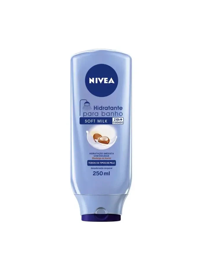 NIVEA HIDRATANTE 250ML P/BANHO SOFT MILK