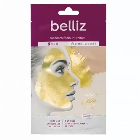 BELLIZ RICCA MASC FACIAL NUTRITIVA OURO