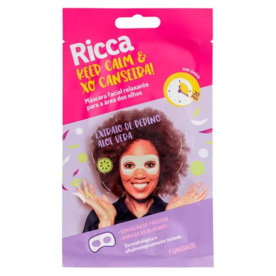 BELLIZ RICCA MASC FACIAL RELAX AREA DOS OLHOS