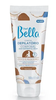 DBELLA CR 100G DEPILATORIO CORP COCO E ALGODAO