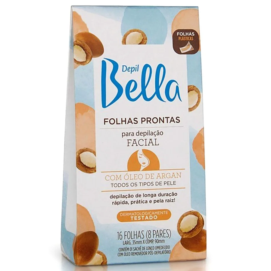 DBELLA FOLHAS PRONTAS FACIAL 16FLS ARGAN