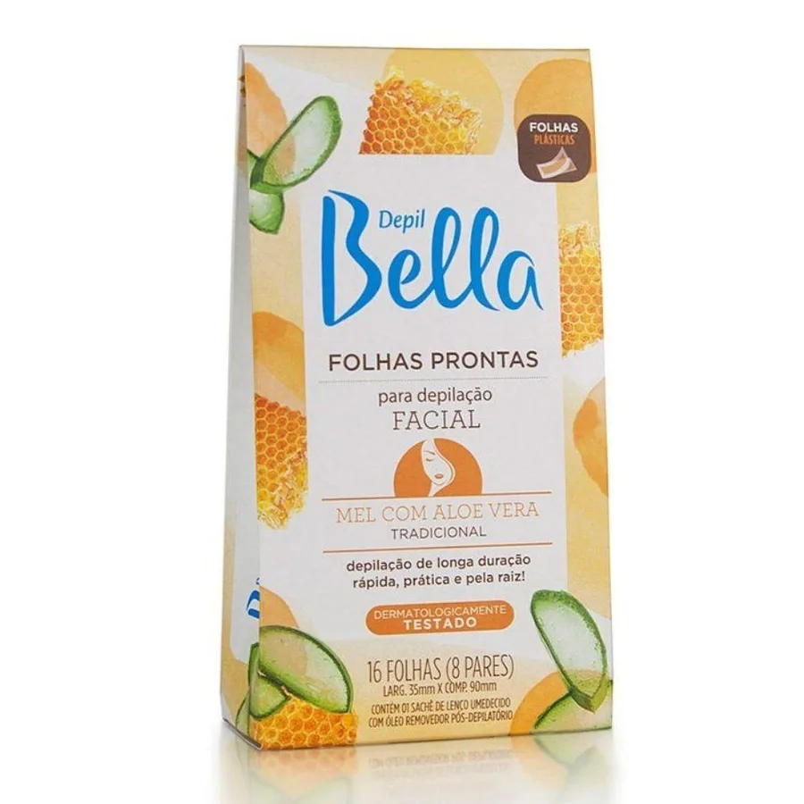 DBELLA FOLHAS PRONTAS FACIAL 16FLS MEL/ALOE