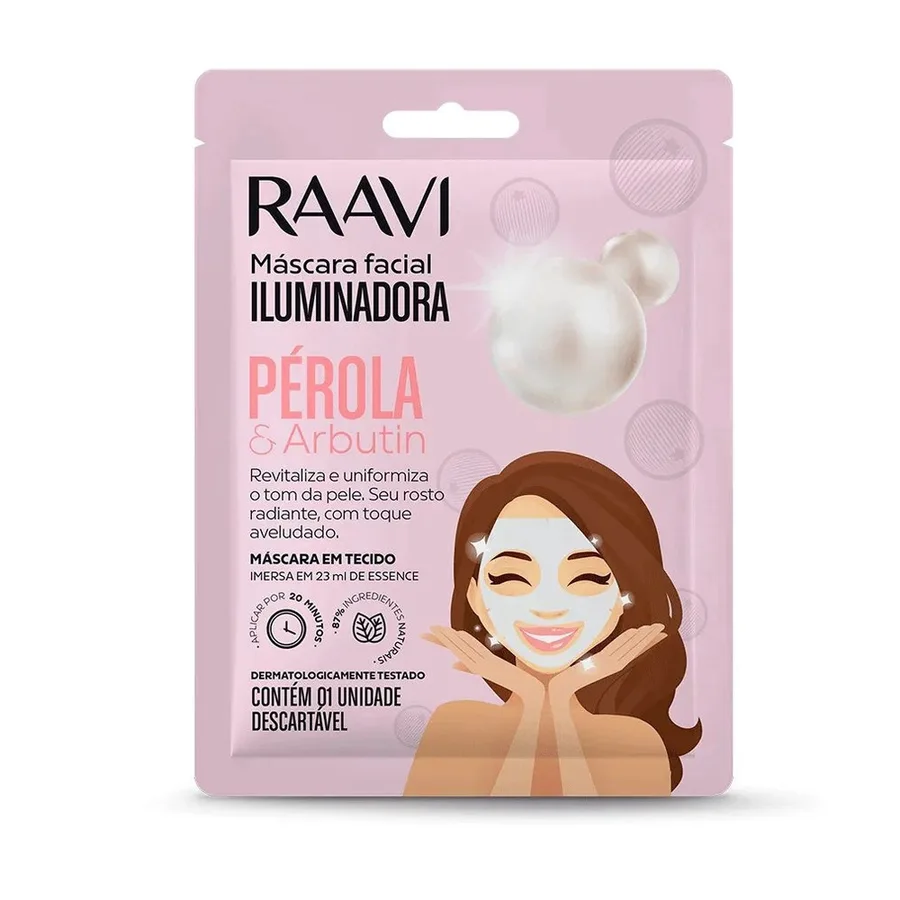 DBELLA PACK MASCARA FACIAL TECIDO PEROLA ARBUTIN