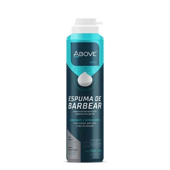 ABOVE ESPUMA BARBA 200ML TODAS OS TIPOS DE PELE