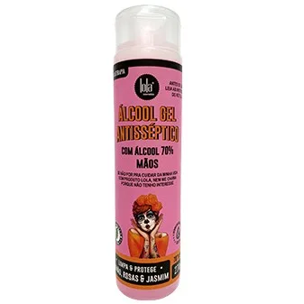 LOLA ALCOOL 70 GEL 270G HIDRAT LIMAO ROSAS JASMIM