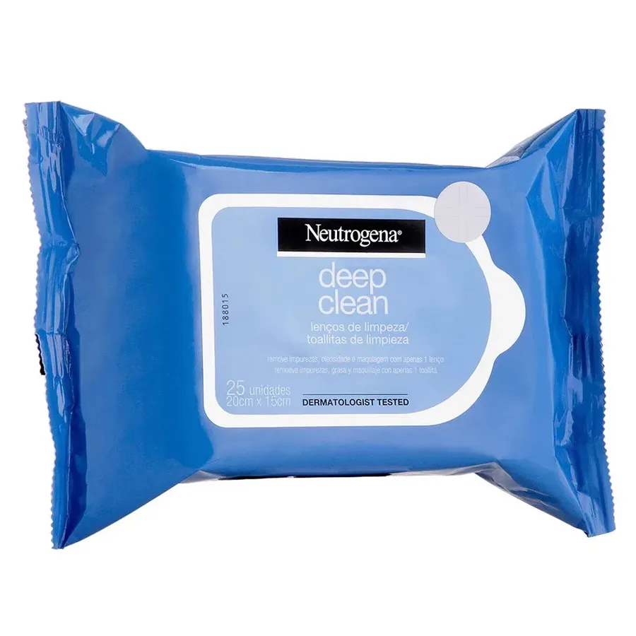 NEUTROGENA LENCO 25UN DEMAQUILANTE DEEP CLEAN