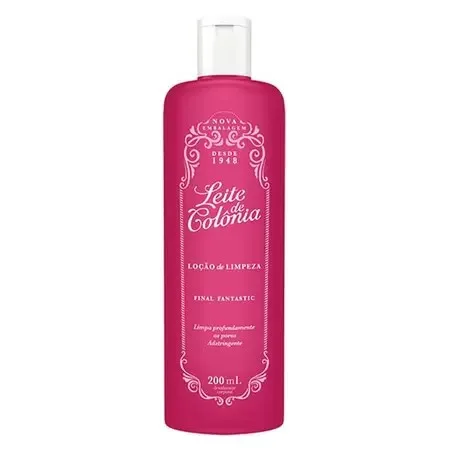 LEITE COLONIA LIMPEZA DA PELE 200ML  FANTASTICO