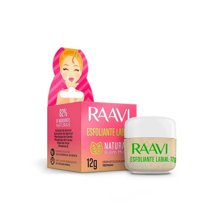 RAAVI ESFOLIANTE LABIAL 15G HIDRATANTE MENTA