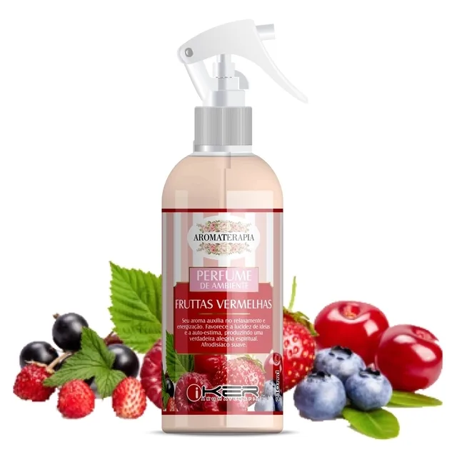 IKER PERF AMBIEN 210ML FRUTAS VERM MINI GATILHO