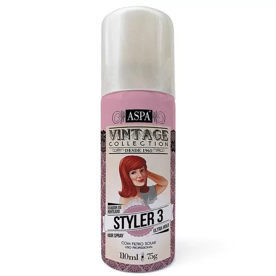 ASPA VINTAGE STYLER 3 FIXADOR 110ML PENTEADO