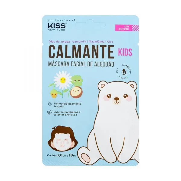 KISS MASC 18ML FACIAL ALGODAO CALMANTE KIDS