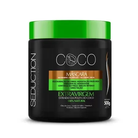 EICO MASC 500G SEDUCTION TRAT OLEO COCO EXT VIRGEM