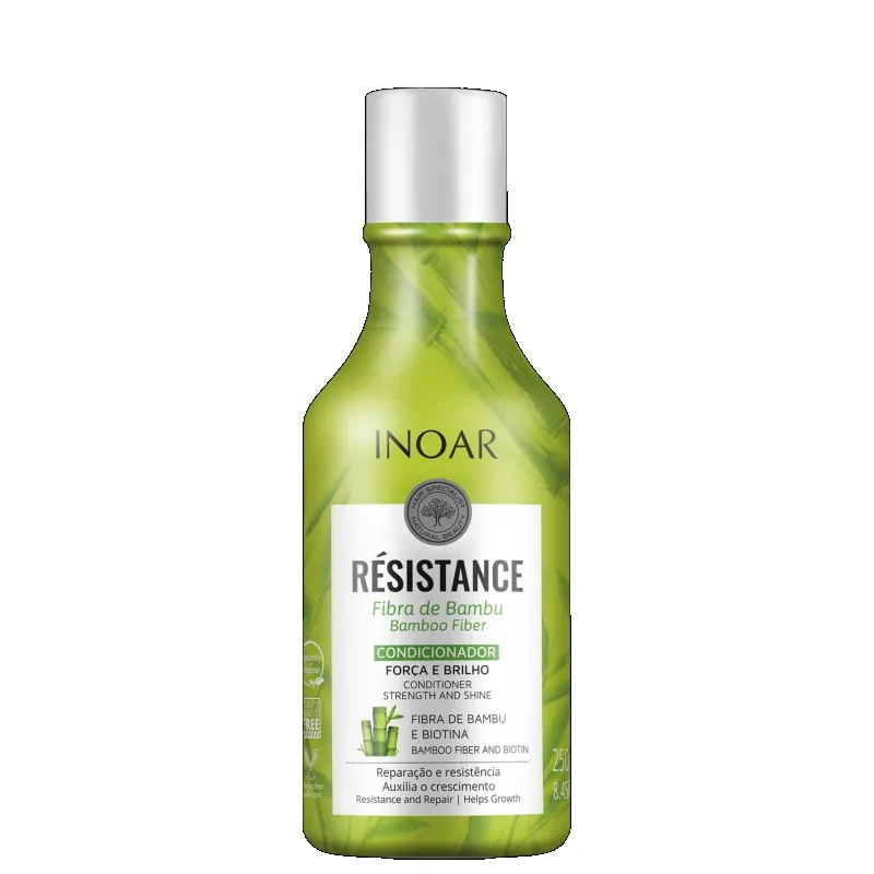 INOAR COND 250ML RESISTANCE FIBRA BAMBU