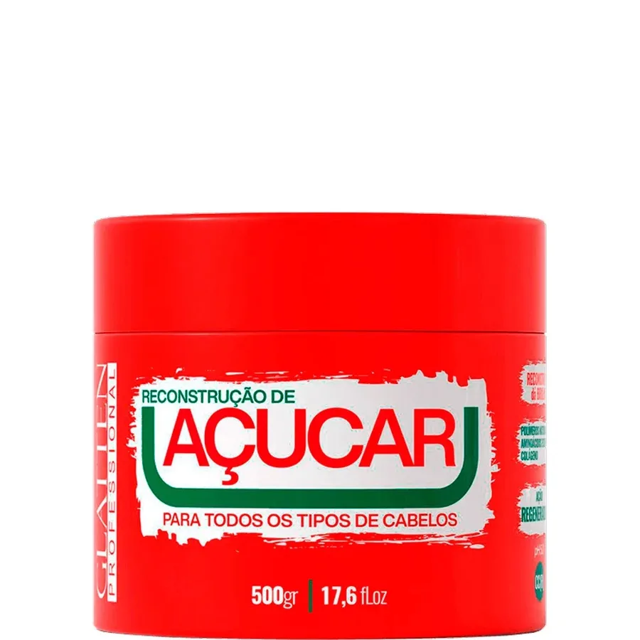 GLATTEN HIDRATACAO DE ACUCAR 500G