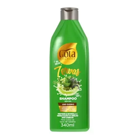 GOTA DOURADA COND 340ML USO DIARIO 7 ERVAS