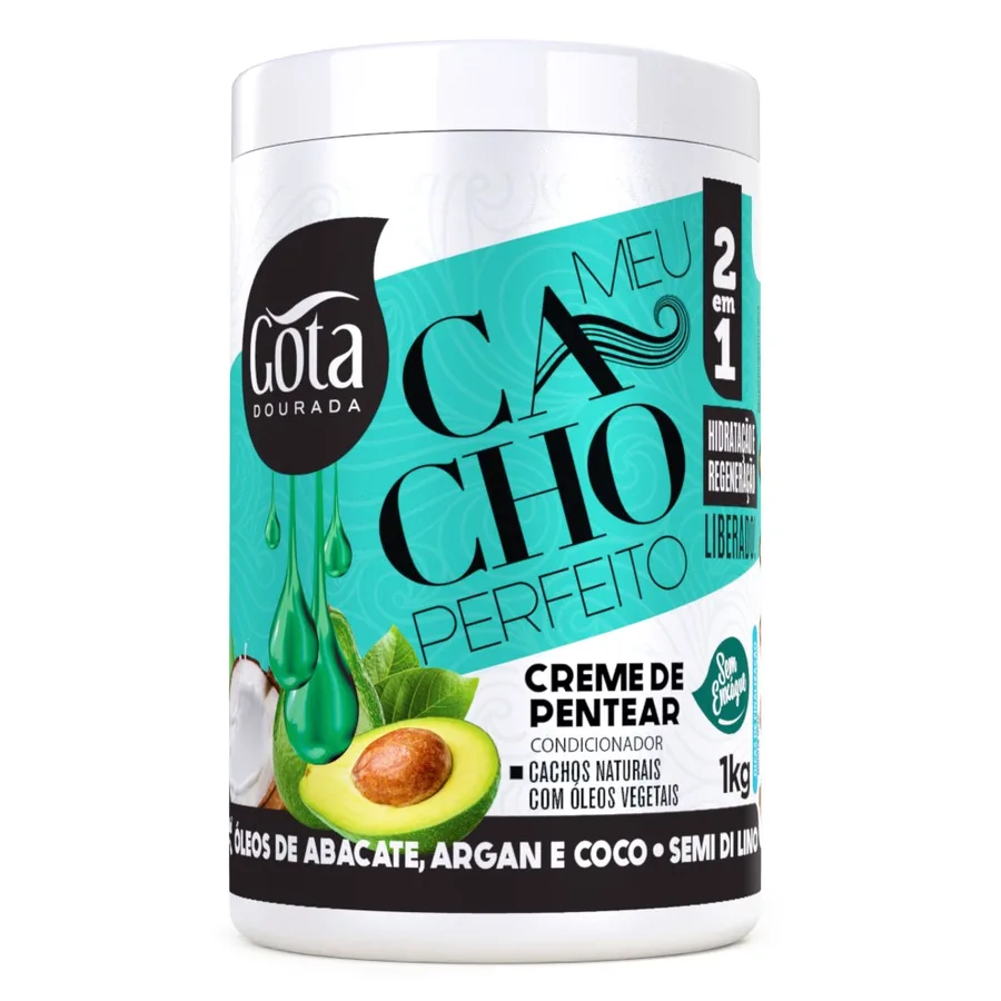 GOTA DOURADA FINALIZADOR 300ML CACHOS+DIS OLEO COC