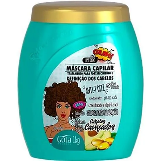 GOTA DOURADA MASC 1KG CABELOS CACHEADOS