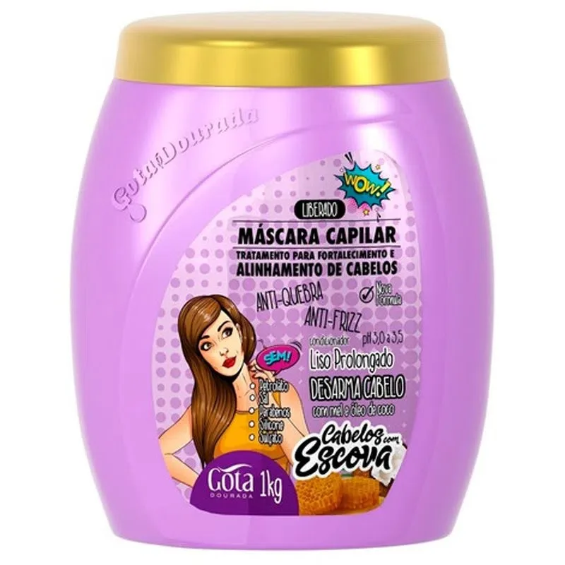 GOTA DOURADA MASC 1KG ESCOVA A QUEBRA