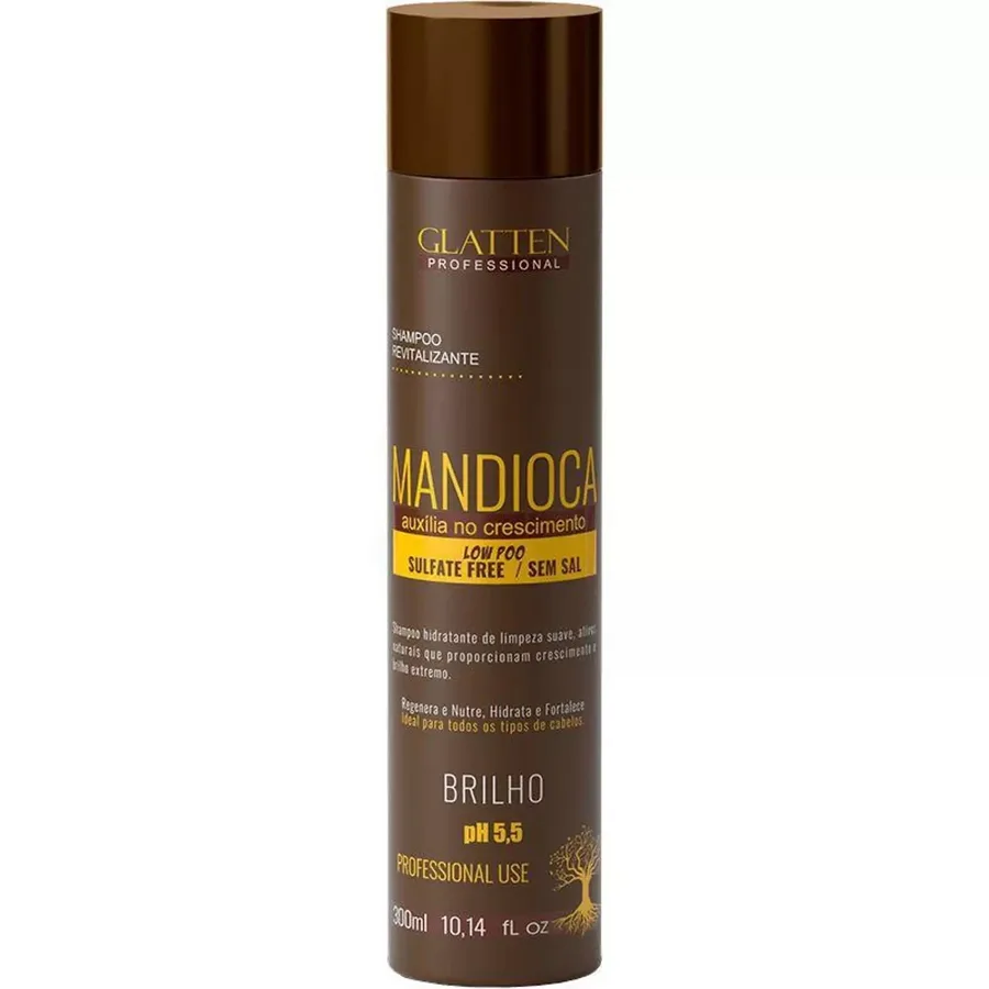 GLATTEN SH 300ML MANDIOCA
