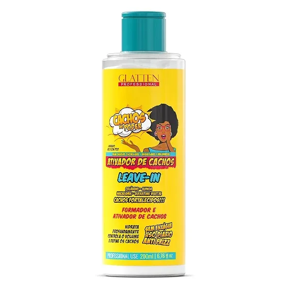 GLATTEN LEAVE-INS 200ML CACHOS DO PODER