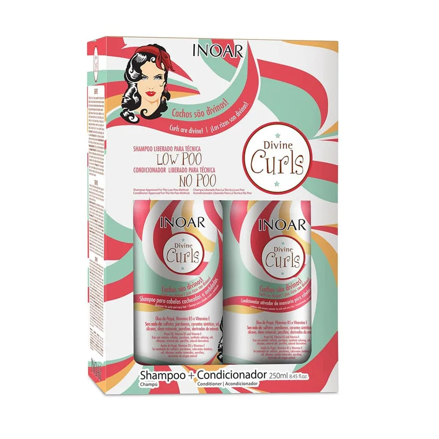 INOAR KIT 250ML DUO DIVINE CURLS SH+COND