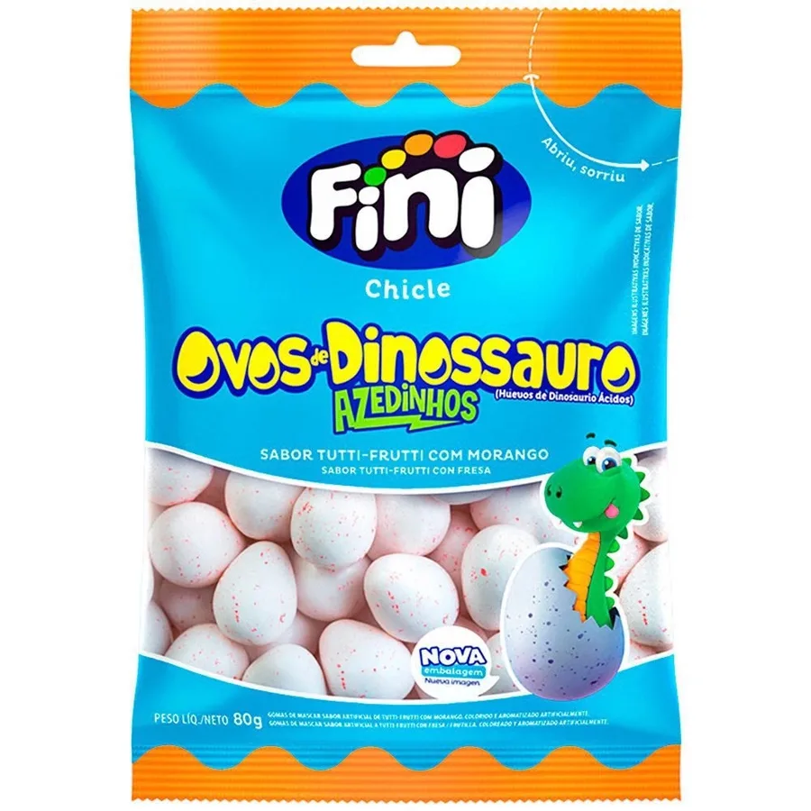 FINI CHICLE 80G OVOS DINOSSAURO