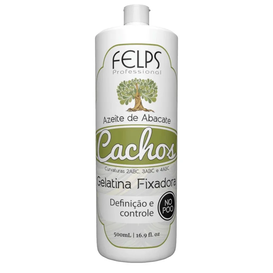 FELPS CACHOS AZEITE DE ABACATE GELATINA FIXADORA 5
