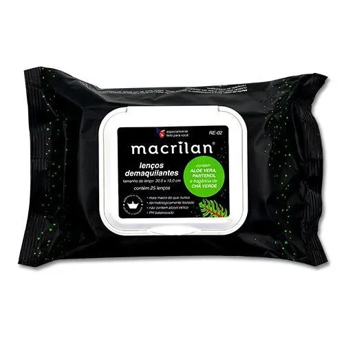 MACRILAN LENCOS DEMAQUILANTES CHA VERDE 25UN